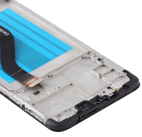 Original renoverad LCD-display med pekskärm till Samsung Galaxy A20s SM-A207, IPS, svart ram