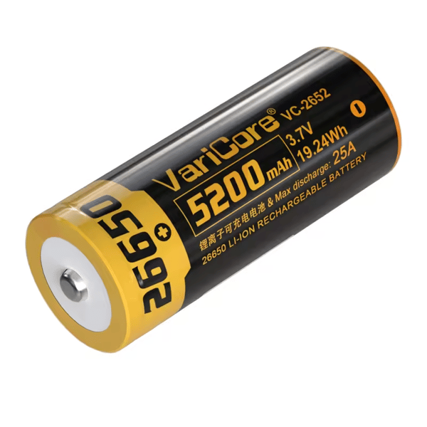 VariCore VC-2652 Plus 26650 Li-ion-batteri 3,7 V 5200 mAh
