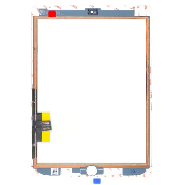 Pekskärm/digitizer med glas och lim, OEM kopparflex för iPad 6 2018 A1893/A1954