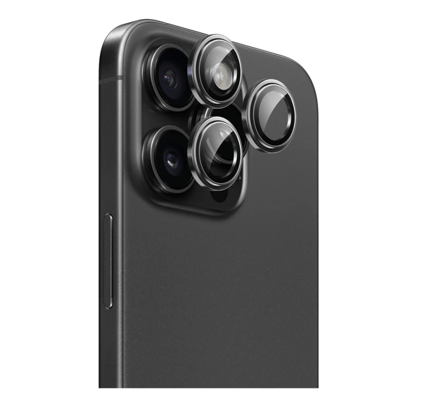 Skyddsglas för kameraobjektiv till iPhone 15 Pro/15 Pro Max med applikator