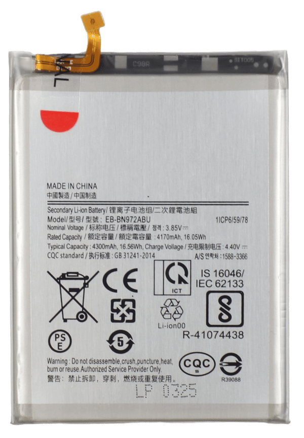 Batteri för Samsung Galaxy Note 10 Plus SM-N976B, 4300 mAh, 3,85 V