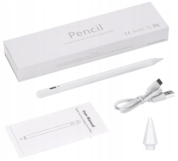 Stylus Pen Gen 2 för Apple iPad – Vit med lutningssensor och magnetfunktion