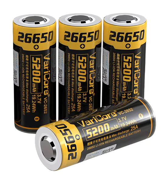 VariCore VC-2652 26650 Li-ion-batteri 3,7 V 5200 mAh