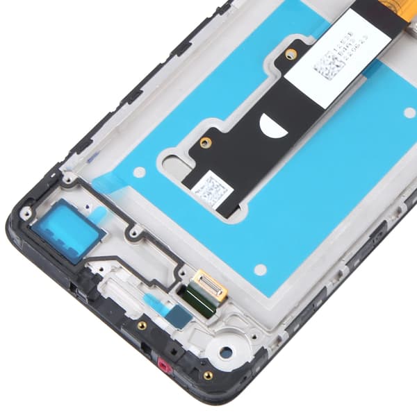 Original LCD-display med pekskärm och ram för Motorola Moto E22/E22i, renoverad, svart