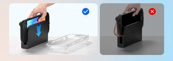 TPU-skyddsfodral Transparent överlägg JSAUX för Nintendo Switch 2-konsol