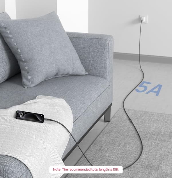 JSAUX USB-C 3.2-förlängare 100W 5A 10Gbps iPhone MacBook iPad Magsafe 4k 60Hz 2m