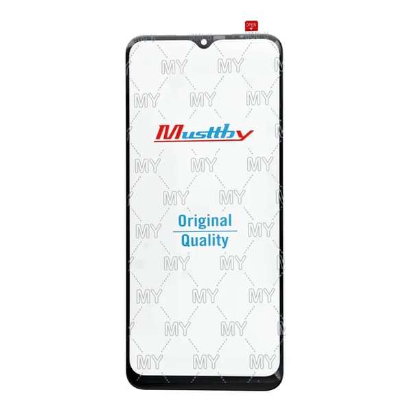 MUSTTBY Displayglas med OCA-lim för Samsung Galaxy A12 SM-A125