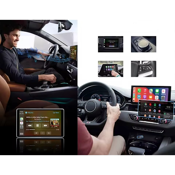 Trådlös adapter TB NANO för Apple CarPlay / Android Auto Transparent
