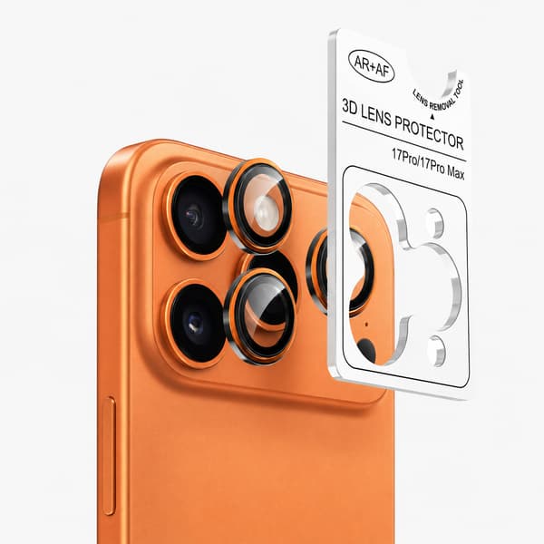 Skyddsglas för kameraobjektiv till iPhone 17 Pro/17 Pro Max med applikator