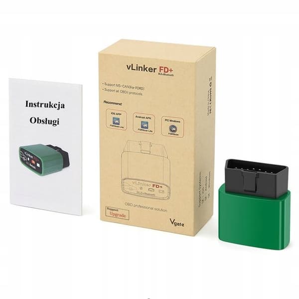 Vgate vLinker FD+ BT 4.0 OBD2-diagnosadapter för Ford/Mazda – FORScan, iOS/Android