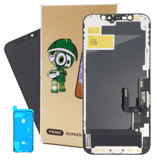 Skärm till Apple iPhone 12/12 Pro, Hard OLED med utbytbart IC-chip