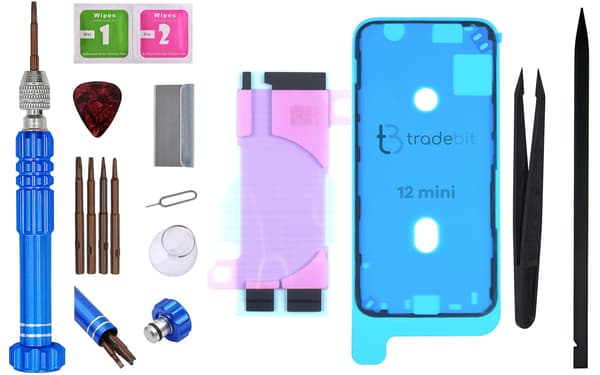 REPART Batteri till Apple iPhone 12 mini, 2450 mAh, högre kapacitet med verktyg