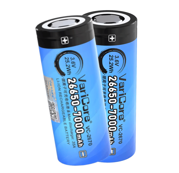 VariCore VC-2670 Li-ion-batteri 26650 med PCB, 3,7 V, 7000 mAh