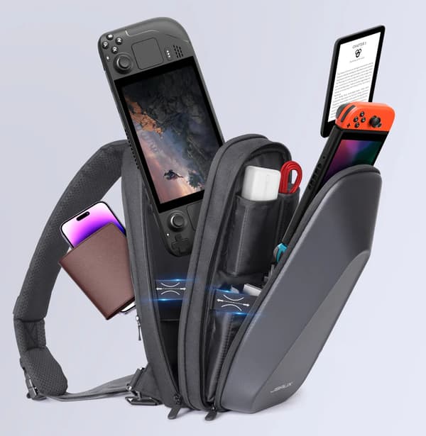 JSAUX ryggsäcksfodral för Asus ROG ALLY Steam Deck Nintendo Switch-konsol