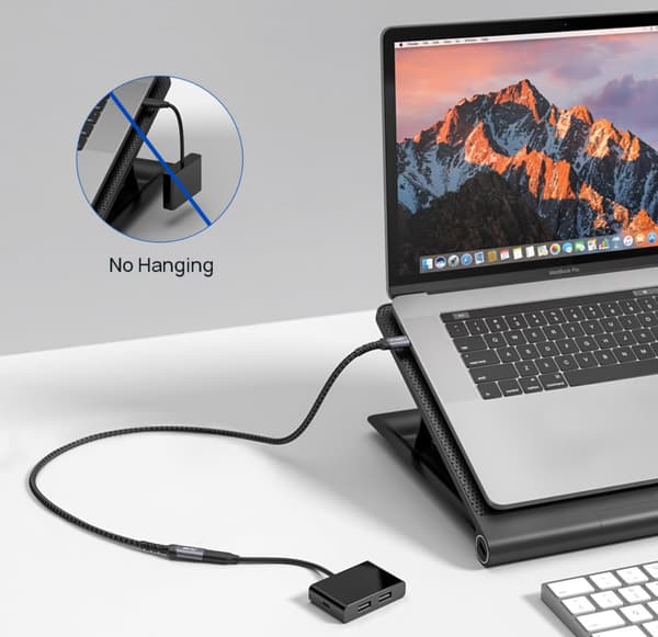 JSAUX USB-C 3.2-förlängare 100W 5A 10Gbps iPhone MacBook iPad Magsafe 4k 60Hz 2m