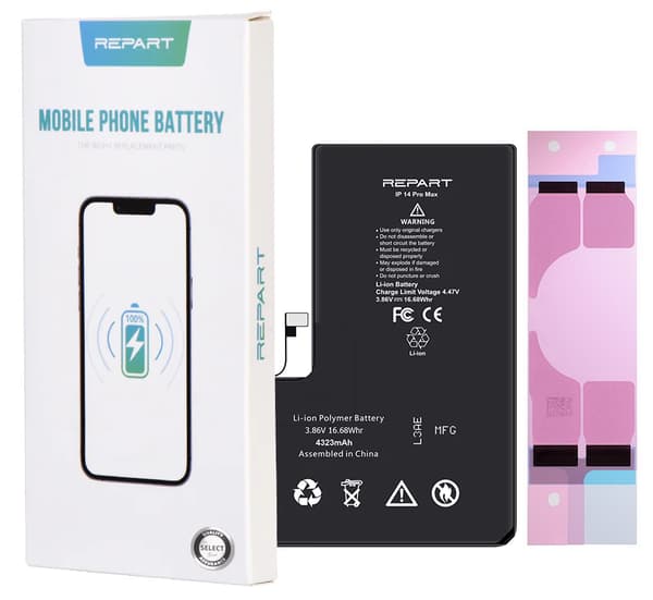 Batteri för Apple iPhone 14 Pro Max, 4323 mAh, REPART