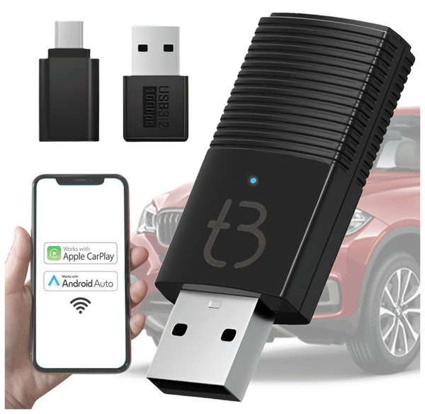 Trådlös Mini USB Adapter TB-NANO Carplay / Android Auto för din bil