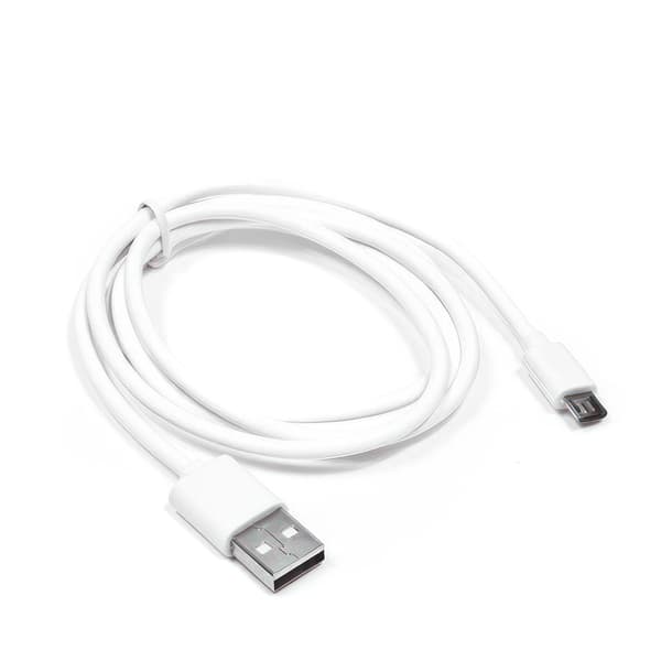 USB-A till Micro-USB-kabel 1 m, vit – för laddning och dataöverföring