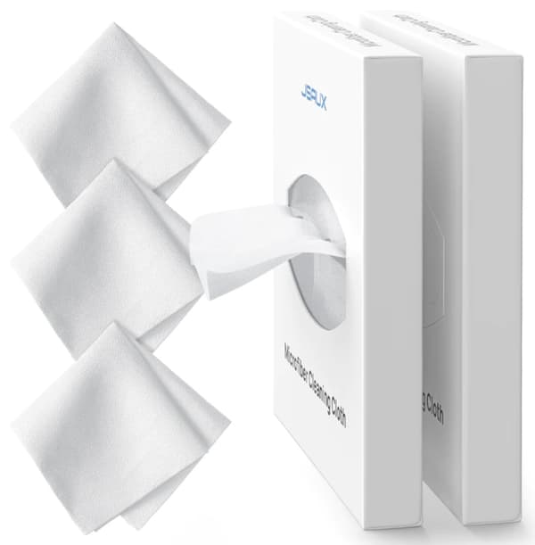 JSAUX Mikrofiberdukar för elektronik, 100 st, 10 x 10 cm