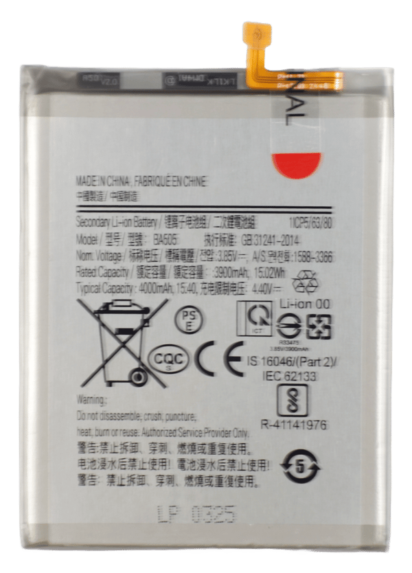 Batteri till Samsung Galaxy A20/A30/A50 4000 mAh 3,85V EB-BA505ABY