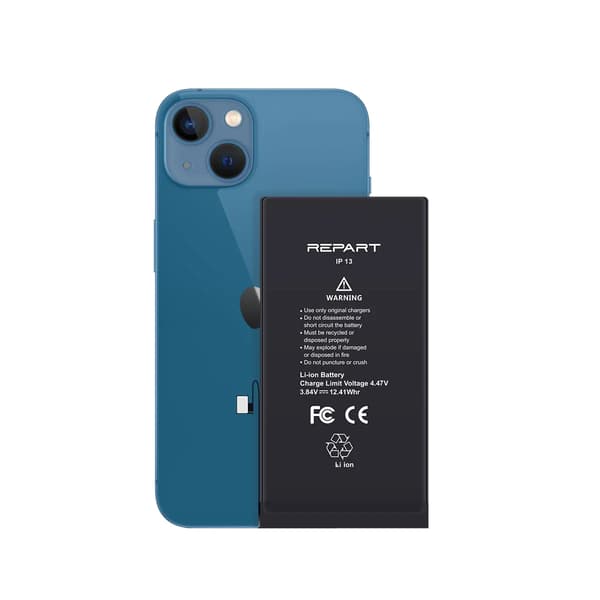 Batteri för Apple iPhone 13, 3227 mAh, utökad kapacitet, REPART