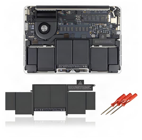 Batteri för Apple MacBook Pro 13" Retina A1502, 6300 mAh, TI-krets