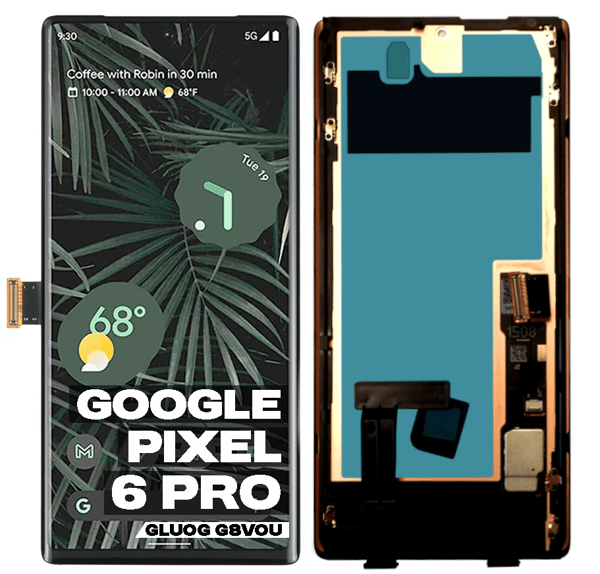 OLED-skärm med touch och ram till Google Pixel 6 Pro GLUOG G8VOU