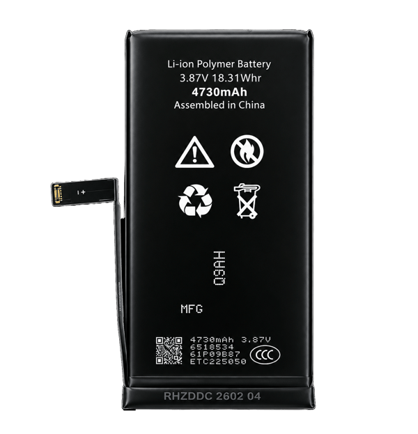 Batteri till iPhone 14 Plus 4730 mAh High Capacity Diagnostic utan felmeddelande