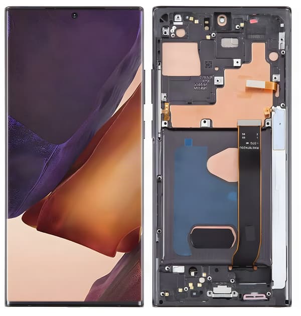 OLED-display med digitizer och ram för Samsung Galaxy Note 20 Ultra 5G N986