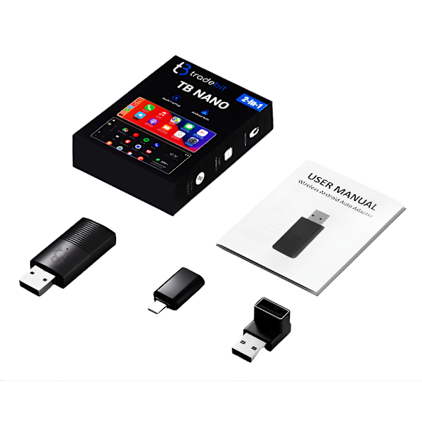 Trådlös Mini USB Adapter TB-NANO Carplay / Android Auto för din bil