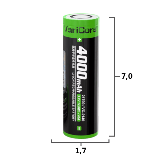 VariCore VC-2140 Li-ion-batteri 3,7 V 4000 mAh