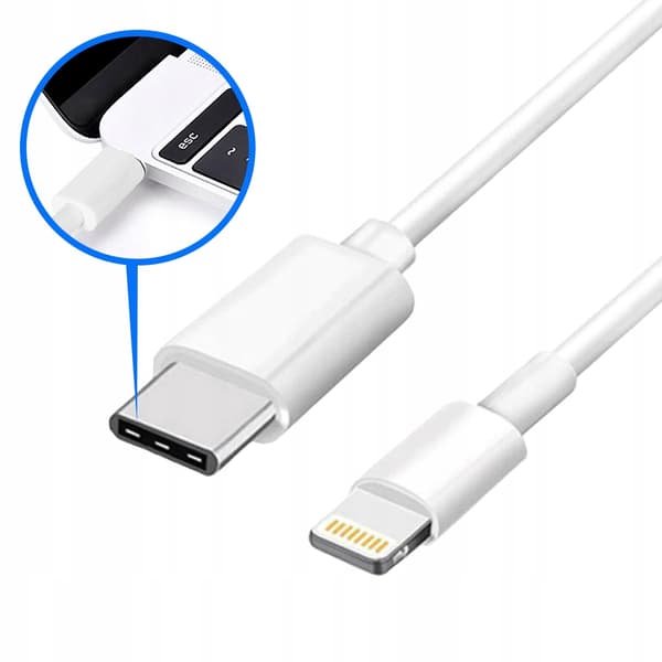 USB-C till Lightning-kabel 100 cm – PD 40 W och Quick Charge 3.0