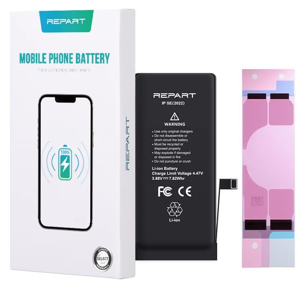 Ersättningsbatteri för Apple iPhone SE (2022), 2018 mAh, REPART