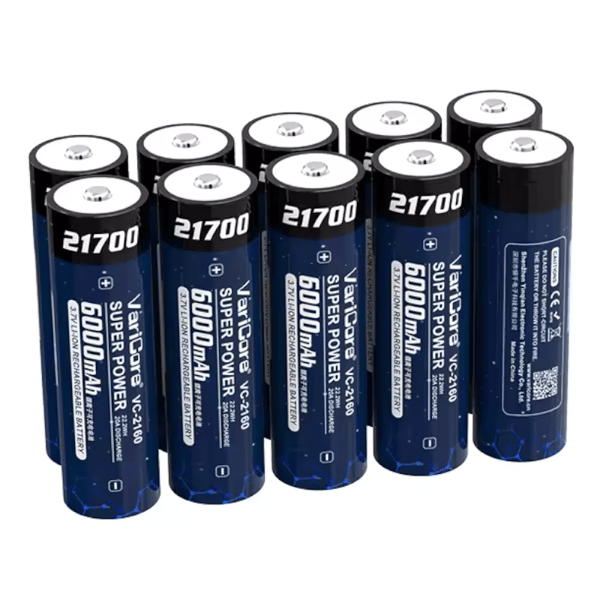 VariCore VC-2160 Plus 21700 Li-ion-batteri, 6000 mAh, 3,7 V, utstickande pluspol