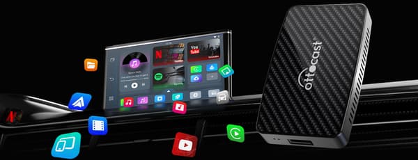 Biladapter Ottocast Play2Video Pro Carplay/Android Auto Android 12