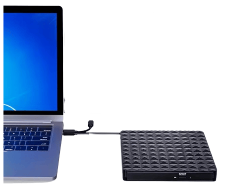 Extern CD/DVD-brännare USB-C, USB 3.0, för PC och laptop, portabel