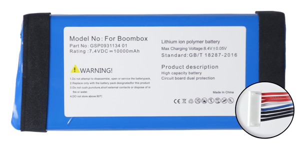 Batteri för JBL Boombox 1 GSP093113401 10000 mAh 7,4 V