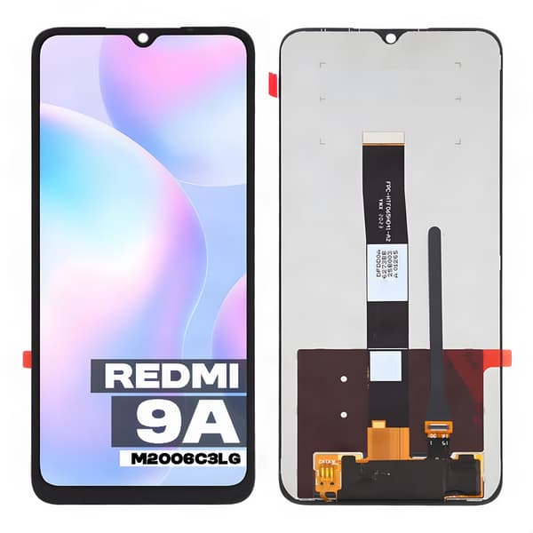 LCD-display med pekskärm för Redmi 9A M2006C3LG/M2006C3LI, svart