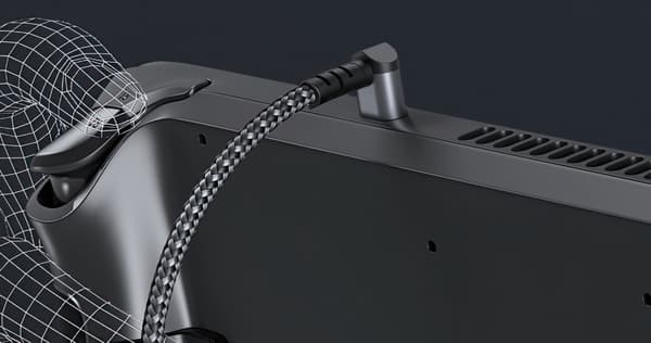 JSAUX 90 graders vinkelkabel USB C - USB C 60W Steam Deck
