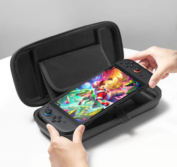 Bärbart fodral Fodral JSAUX för NINTENDO SWITCH 2 - Spelficka