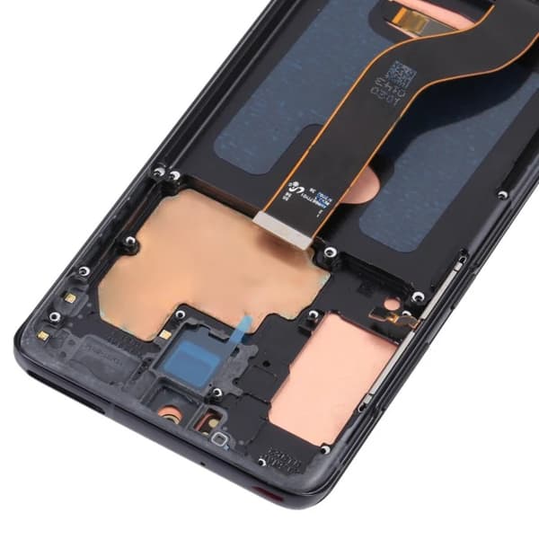 OLED-display med pekskärm och ram för Samsung Galaxy S20 Plus G985/G985F