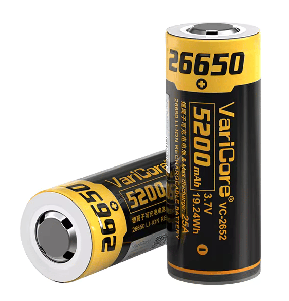 VariCore VC-2652 26650 Li-ion-batteri 3,7 V 5200 mAh