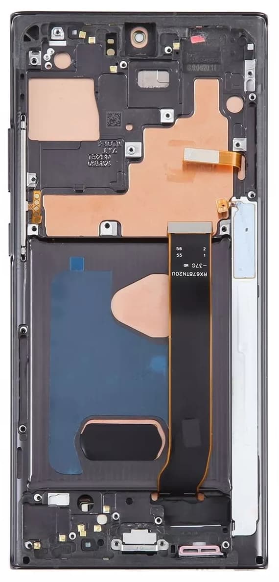 OLED-display med digitizer och ram för Samsung Galaxy Note 20 Ultra 5G N986