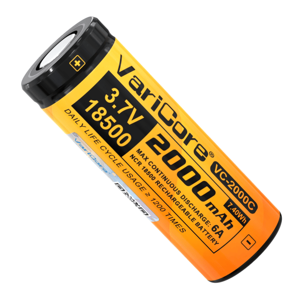 VariCore VC-2000C 18500 Li-ion-batteri 3,7 V 2000 mAh