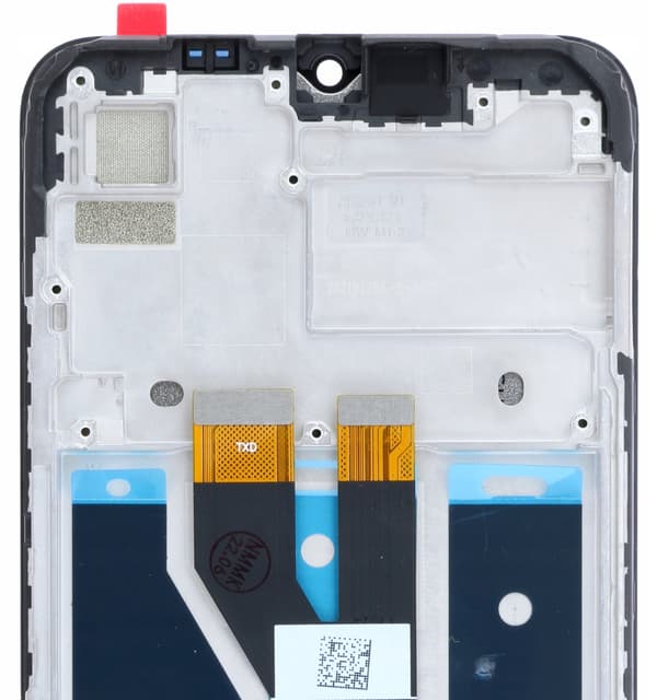 Original LCD-display med pekskärm för Realme C11 2021 RMX3231, renoverad, svart ram