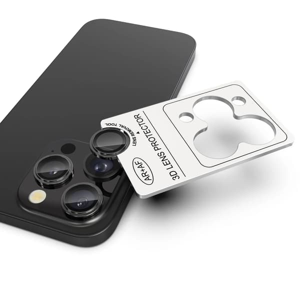 Kameralinsskydd i härdat glas för iPhone 14 Pro/14 Pro Max med applicator