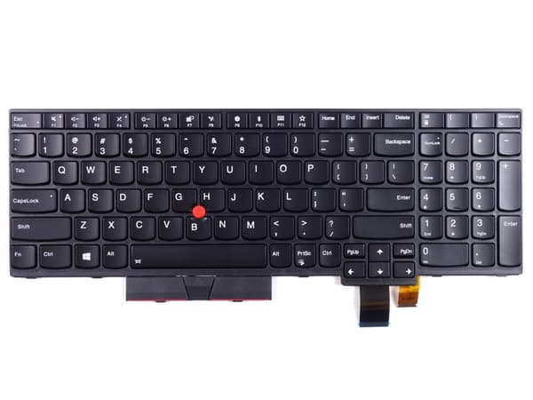 Tangentbord för Lenovo ThinkPad T570/T580 med LED-belysning