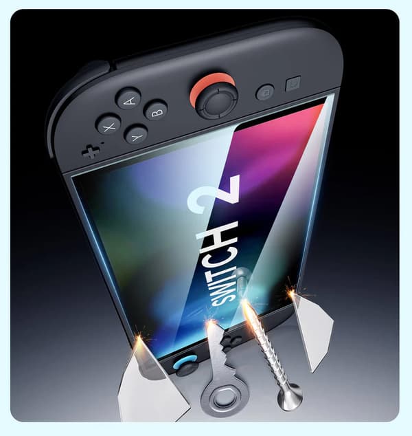 JSAUX 9H HD härdat displayskyddsglas för NINTENDO SWITCH 2
