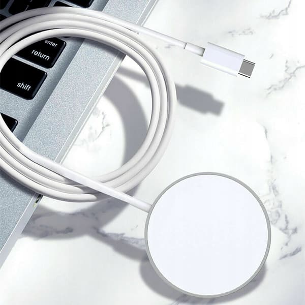 Magnetisk trådlös laddare för iPhone 8–13, USB-C, 15 W, 1 m