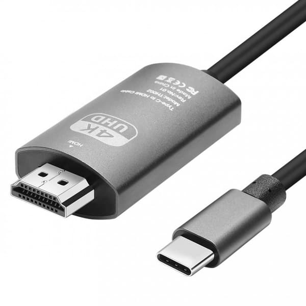 USB-C till HDMI-adapterkabel 4K 30 Hz, MHL, 15 cm